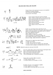 Séance Yveline yoga matin 2